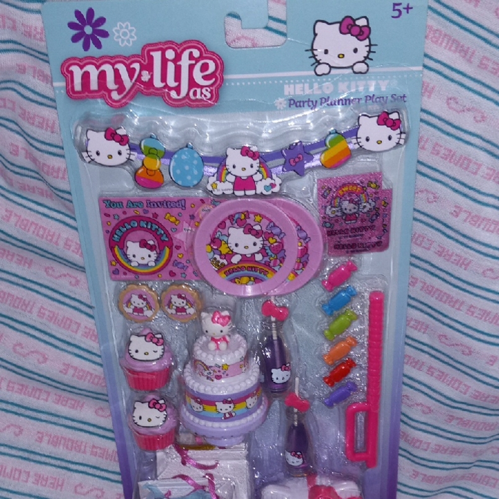 Sanrio Hello Kitty Party Planner Play Set - Pink and White